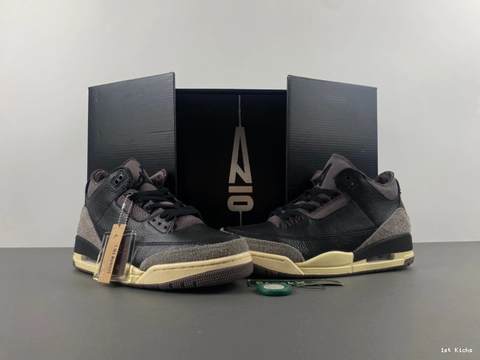 Black Jordan A x Air 3 Ma Maniere FZ4811-001 0825